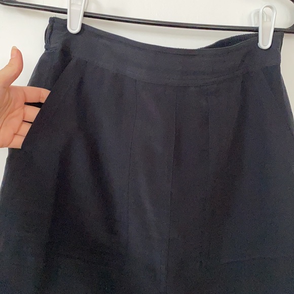 Madewell BLACK silk distance skirt - Picture 5 of 7